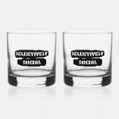  selectief sociaal whisky glas (Voorkant)