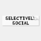 selectief sociale Bumpersticker (Voorkant)