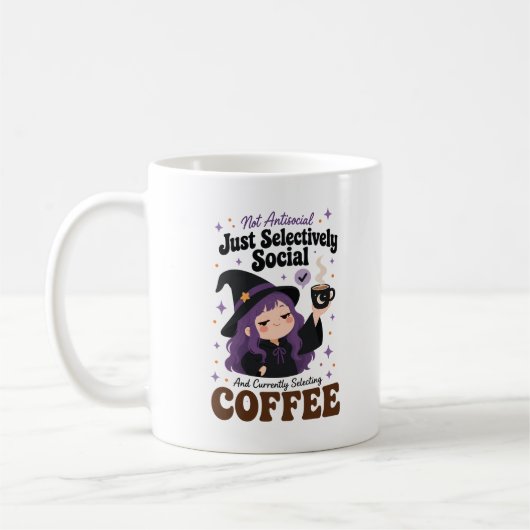 Selectief Sociale Heks Koffiemok Halloween Cadeau (Links)