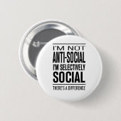 SelectiefSociaal Ronde Button 5,7 Cm (Voorkant /achterkant)