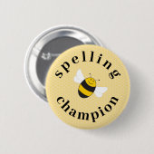 Selectieknop Spelling bee champion competition Ronde Button 5,7 Cm (Voorkant /achterkant)