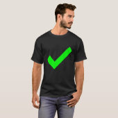 Selectieteken Ja bevestigd Controleer het vinkje T-shirt (Voorkant volledig)