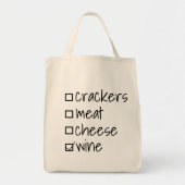 Selectievakje Charcuterie Wine Cute Tote Bag (Voorkant)