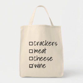 Selectievakje Charcuterie Wine Cute Tote Bag