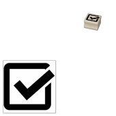 selectievakje kunststempel rubberstempel (Gestempeld)