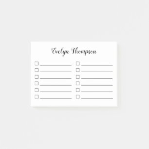 Selectievakje Lijst uitvoeren Post-it® Notes