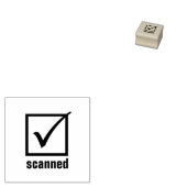 Selectievakje rubber stempel - Gescannen - (Gestempeld)