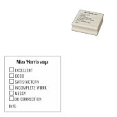 Selectievakjes Classroom Teacher Review Rubberstempel (Gestempeld)