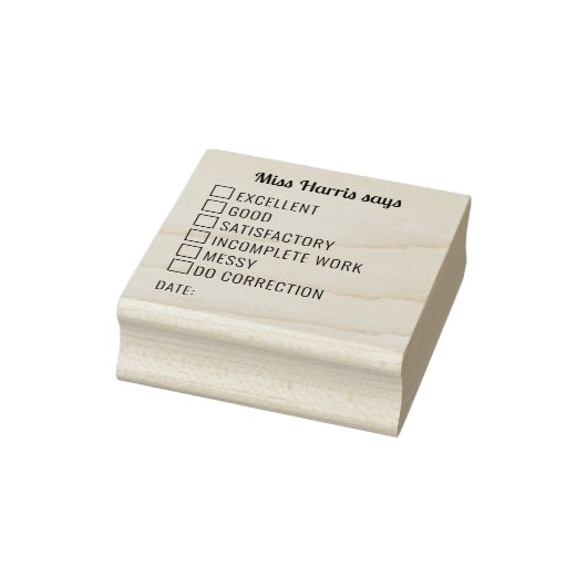 Selectievakjes Classroom Teacher Review Rubberstempel (Stempel)