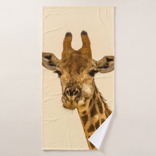 SELECTIEVE FOCUS FOTOGRAFIE VAN GIRAFFE BADHANDDOEK (Badhanddoek)