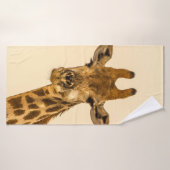 SELECTIEVE FOCUS FOTOGRAFIE VAN GIRAFFE BADHANDDOEK (Badhanddoek)