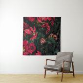 SELECTIEVE FOCUS FOTOGRAFIE VAN HET RODE POINSETTI WANDKLEED (In Situ (horizontaal))