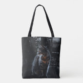 SELECTIEVE FOCUS VAN SILVER TABBY CAT TOTE BAG (Achterkant)