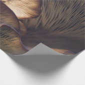 Selectieve focusfoto van paddenstoel cadeaupapier (Hoek)