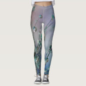 Selectieve focusfoto van water op Plant Leggings (Voorkant)