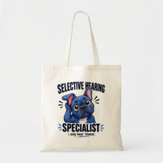 Selectieve Gehoor Franse Hond Moeder Illustratie Tote Bag