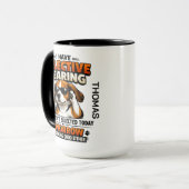 Selectieve gehoor hond mok | Grappige collega (Voorkant links)