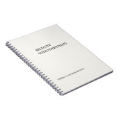 Selectieve Minimalistische Muurkunst Notitieboek (Rechterzijde)