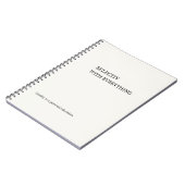 Selectieve Minimalistische Muurkunst Notitieboek (Linkerzijde)