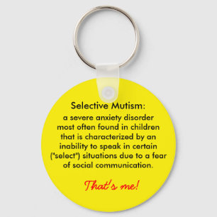 Selectieve Mutism Definitie Sleutelhanger