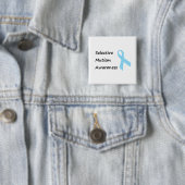 Selectieve Mutisme Awareness Vierkante Button 5,1 Cm (In situ)