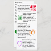 Selectieve Mutisme Birthday Boy Flat Card (Voorkant / Achterkant)