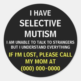 Selectieve Mutisme Lost Sticker