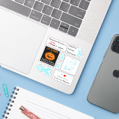 Selectieve Mutisme set 2 vinylsticker met aangepas Sticker (Laptop met iPhone)