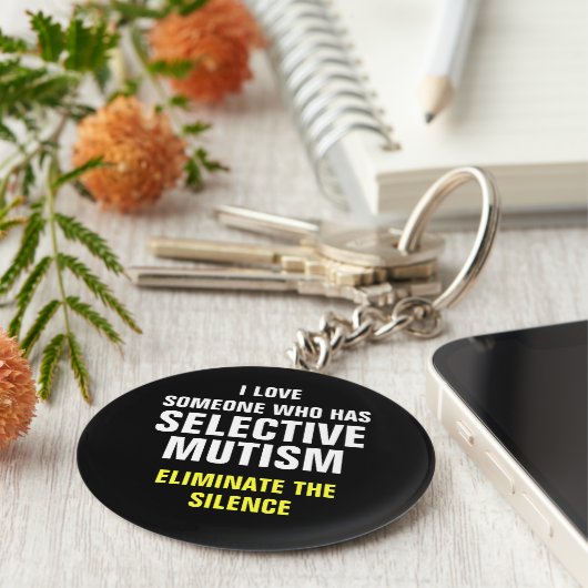 Selectieve Mutisme Sleutelhanger (Zijkant)