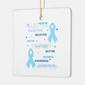 Selectieve Mutisme-stippen Keramisch Ornament (Links)