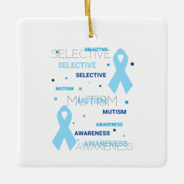 Selectieve Mutisme-stippen Keramisch Ornament