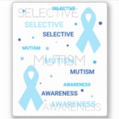 Selectieve Mutisme-stippen Sticker (Voorkant)