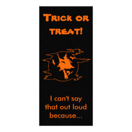 Selectieve Mutisme Trick-or-Treat Reclamekaart