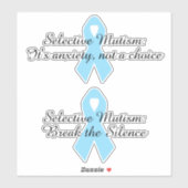Selectieve Mutismsticker paar Vinylsticker Sticker (Vel)