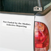 Selectieve rapportering van media bumpersticker (Op Truck)