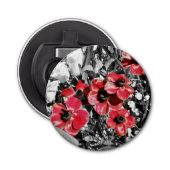 Selectieve schoonheid - Anemone Blossoms Flesopene Button Flesopener (Voorkant)