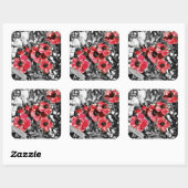 Selectieve schoonheid - Anemone Blossoms Vierkante Sticker (Vel)