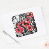 Selectieve schoonheid - Anemone Blossoms Vierkante Sticker (Envelop)