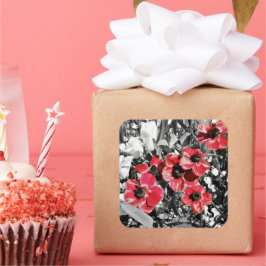 Selectieve schoonheid - Anemone Blossoms Vierkante Sticker