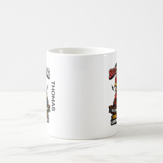 Selective Hearing Cat Mug | Funny Rooster Koffiemok (Center)