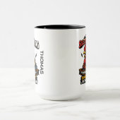 Selective Hearing Cat Mug | Funny Rooster Mok (Midden)