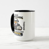 Selective Hearing duck Mug | Funny Coworker Mok (Voorkant links)
