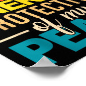 Selective With My Energy Protective Of My Peace  Poster (Hoek)