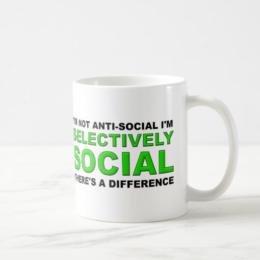 Selectively Social Funny Koffiemok (Rechts)