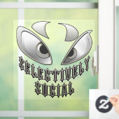 Selectively Social Raamsticker (Huis)