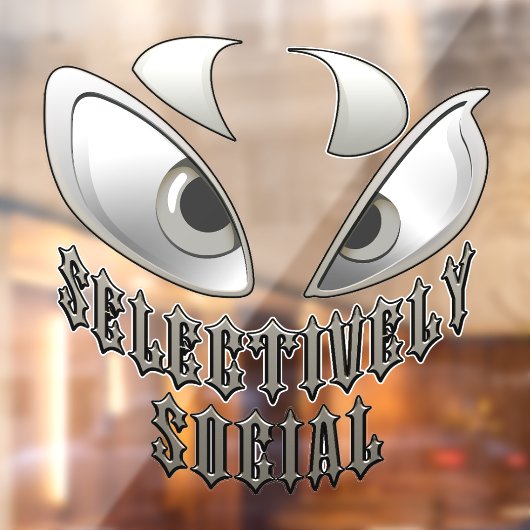 Selectively Social Raamsticker (Vel 2)