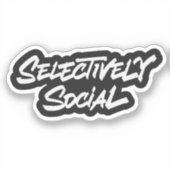 Selectively Social Sticker (Voorkant)