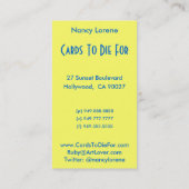 Selena in Bright kleuren - Visitekaartjes (Achterkant)