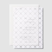 Selena minimalistische boog moderne bruiloft vellum uitnodigingen (Offset (Uitnodiging))