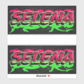 Selena Vorname Name Graffiti Aufkleber Sticker (Vel)